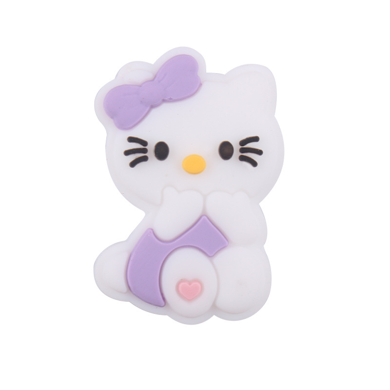 Productos creativos para bebés DIY dibujos animados animales karting gatos silicona bebé tetina cadena de dientes molares accesorios de pulsera de diente