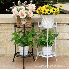 ヨーロッパ式の厚い鉄芸の花棚の多層の客間の床につくベランダの花棚の緑のロリの花棚の床につく式の物置棚の客間