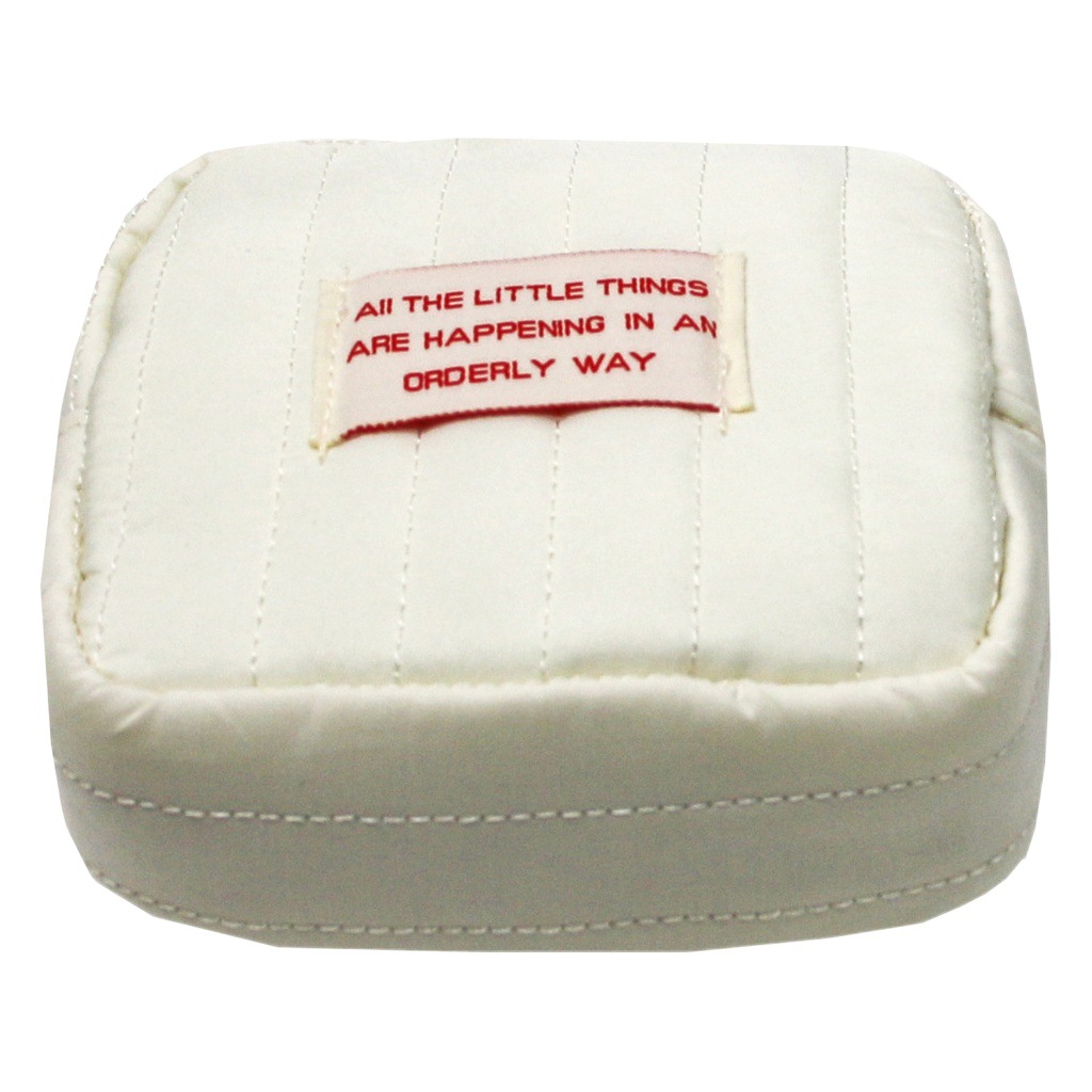 Cross-Border Hot Selling Simple Ins Square Cosmetic Bag Student Coin Purse Girl Portable Sanitary Napkin Lipstick Cosmetics Bag