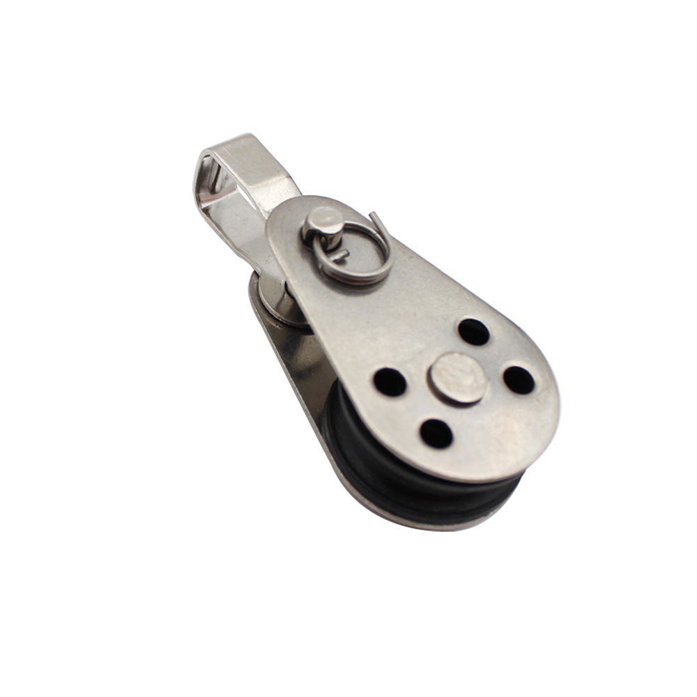 Stainless steel pulley Nylon pulley Sailing yacht boat ship pulley Nylon rope pulley Swivel pulley