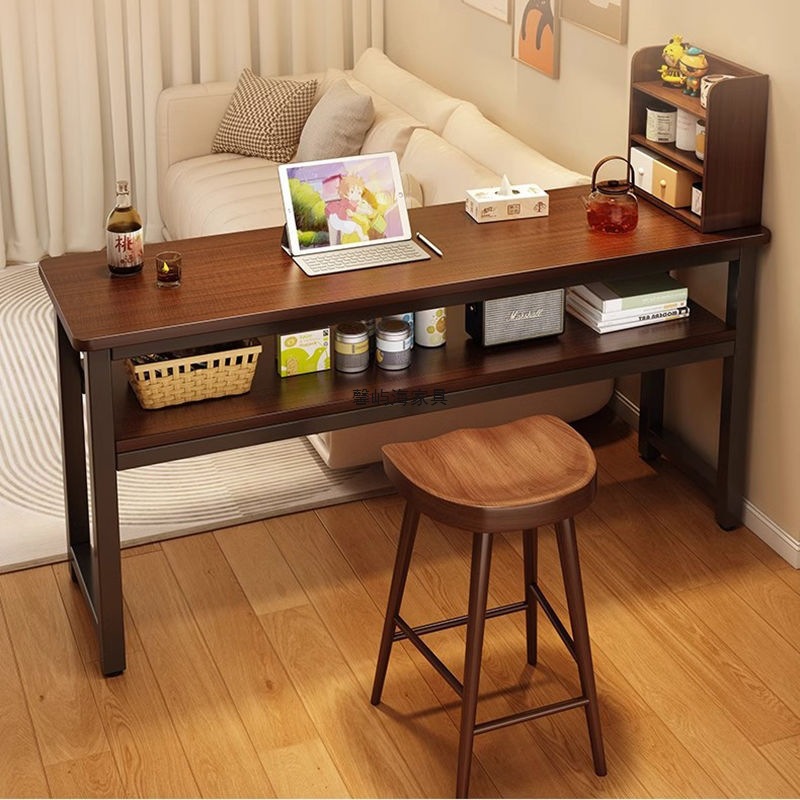 Table Small Apartment Home Living Room Wall-Mounted Low Bar Modern Simple Balcony Bar Long Narrow Table Computer Table