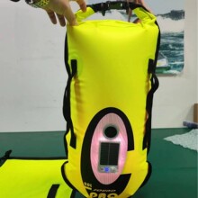 ZTARX游泳浮漂跟屁虫双气囊游泳包SOS救生蓝牙音响多功能浮球批发