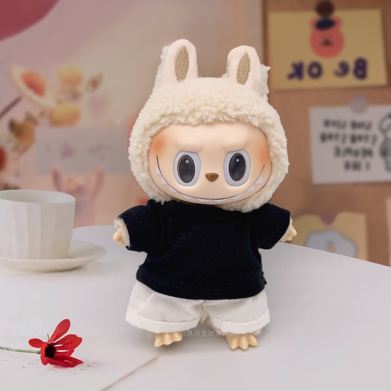 布坐坐套装娃娃拉布现货衣服可爱配件三代labubu派对一二搪胶娃衣|undefined