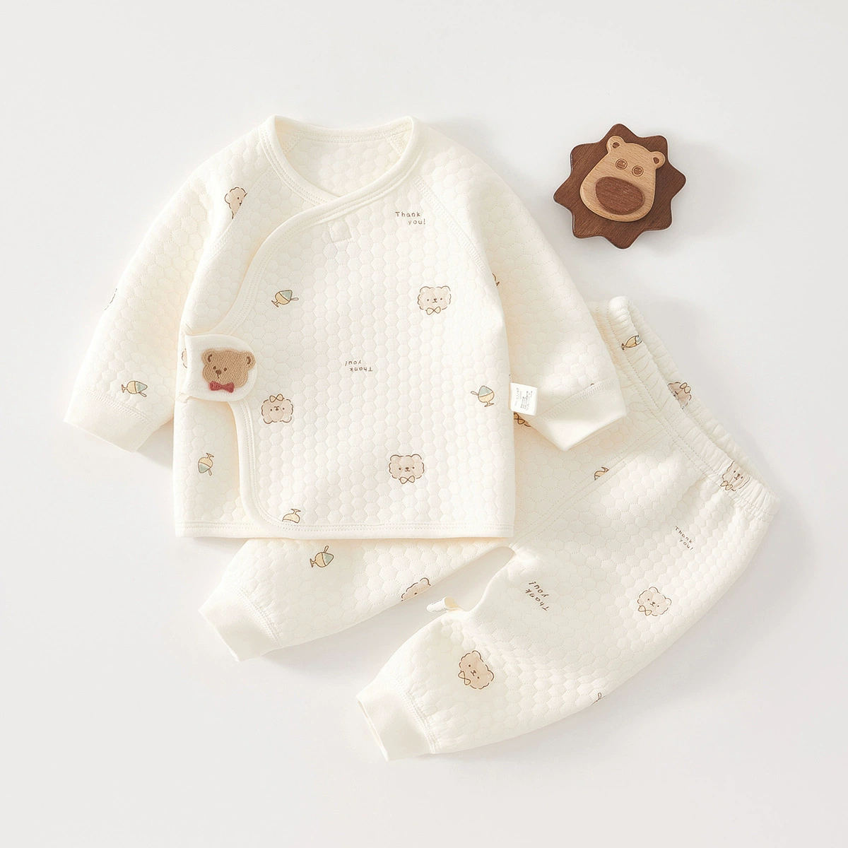 Новорожденные весенне-осенние модели хлопчатобумажная теплая одежда детское осеннее и зимнее