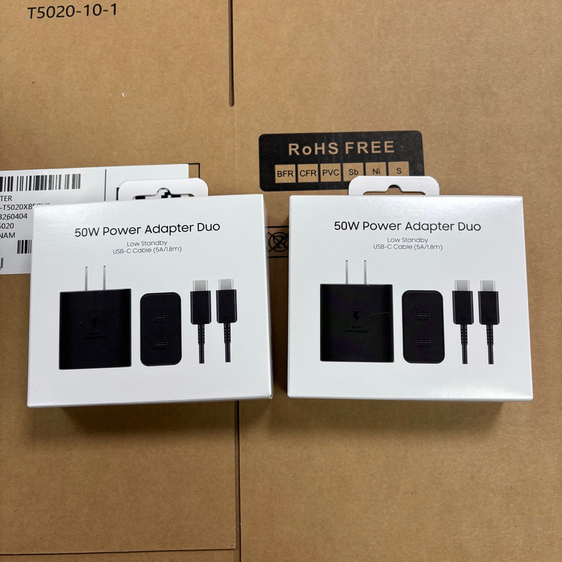 Samsung 50W Charger, European, American and British Regulations Are Applicable to the Original Samsung 50Wpd Super Fast Charging Head T5020 Samsung 50W Charger, European, American and British Regulations Are Applicable to the Original Samsung 50Wpd Super Fast Charging Head T5020