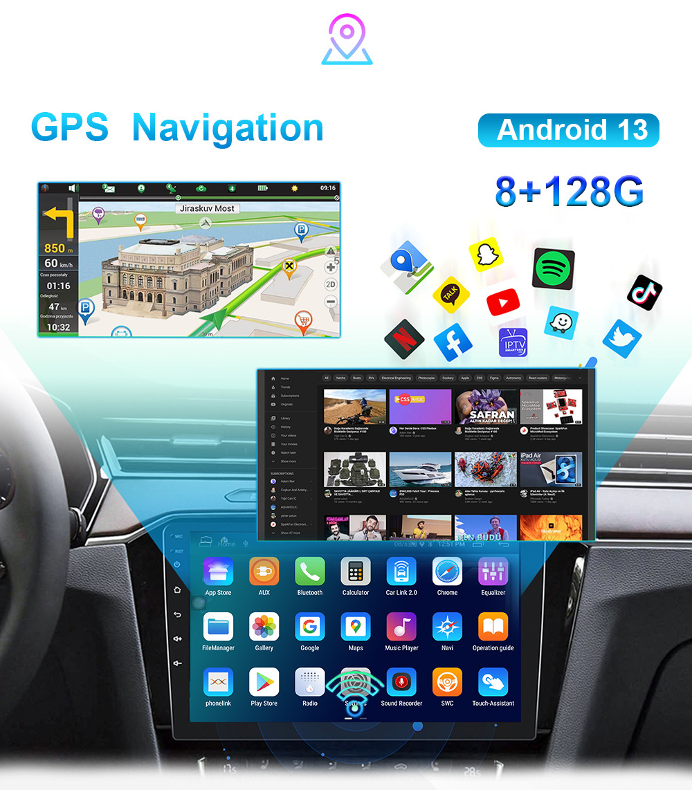 9 inch is suitable for modern 16-20 Solaris 2 Verna Android navigation car GPS all-in-one machine