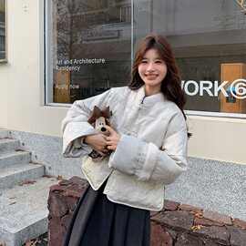 新中式国风短款羽绒服女款2024新款冬季独特洋气漂亮超好看小个子