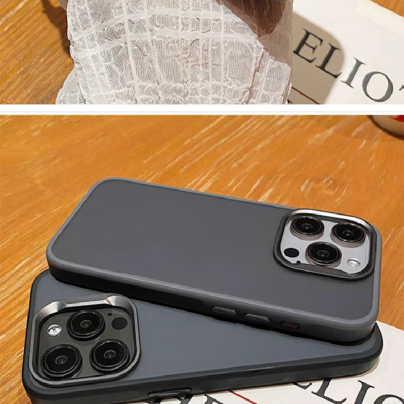 Ốp lưng từ tính nhám cho iPhone 15 Pro Max, thiết kế công sở đơn giản, bảo vệ toàn diện — [Màu đen★Khung hợp kim nhôm từ tính mờ], Màu xám★Khung hợp kim nhôm từ tính mờ], 【Màu tím sẫm★Khung hợp kim nhôm từ tính mờ], 【Màu Xanh hoàng gia★Khung hợp kim nhôm từ tính mờ] chi tiết 12