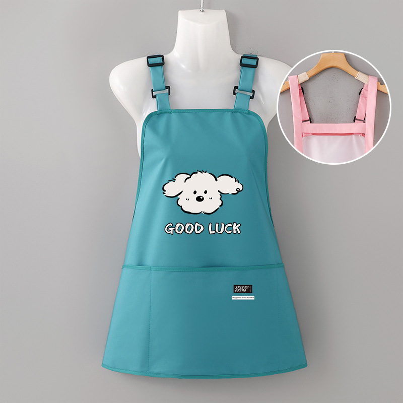 Delantal cocina hogar 2025 nuevo estilo a prueba de aceite e impermeable barista para trabajar ropa de trabajo para mujeres