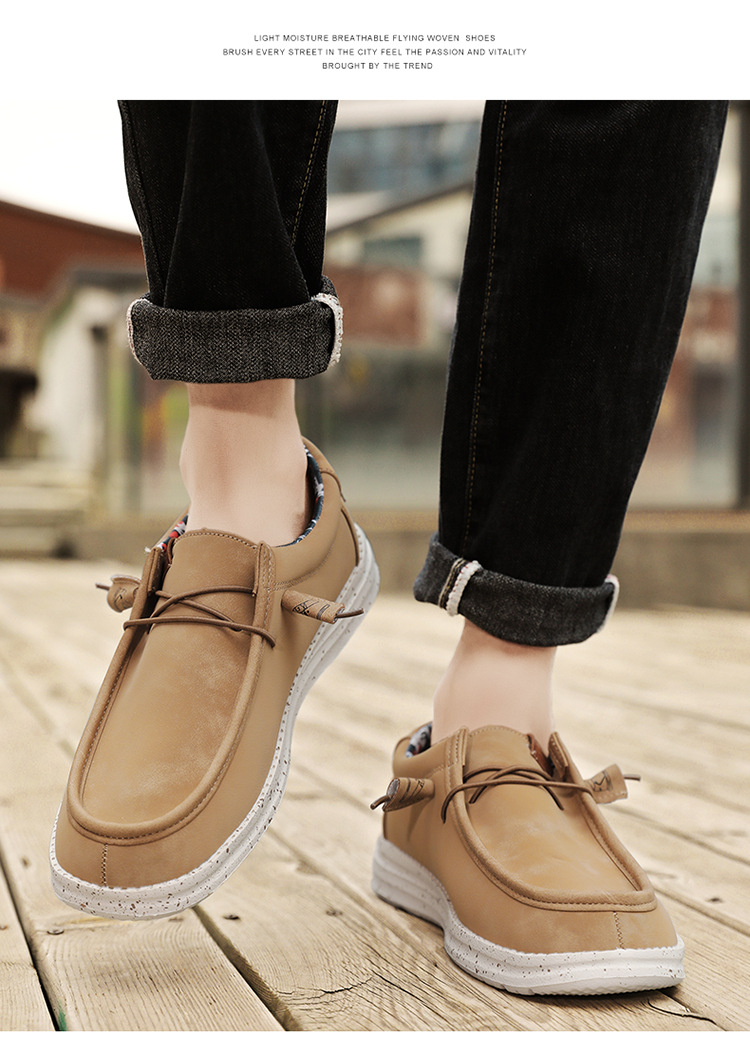 Marke Frühling Sommer Mokassins Männer Halbschuhe Hochwertige echte Lederschuhe Männer Wohnungen Leichte Fahrschuhe_voghion.com