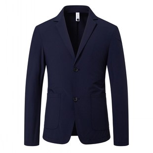 Cross-Border Foreign Trade New Men's Casual Suit Business Casual Sun Protection Clothing Summer Light Single Suit Ice Silk Top