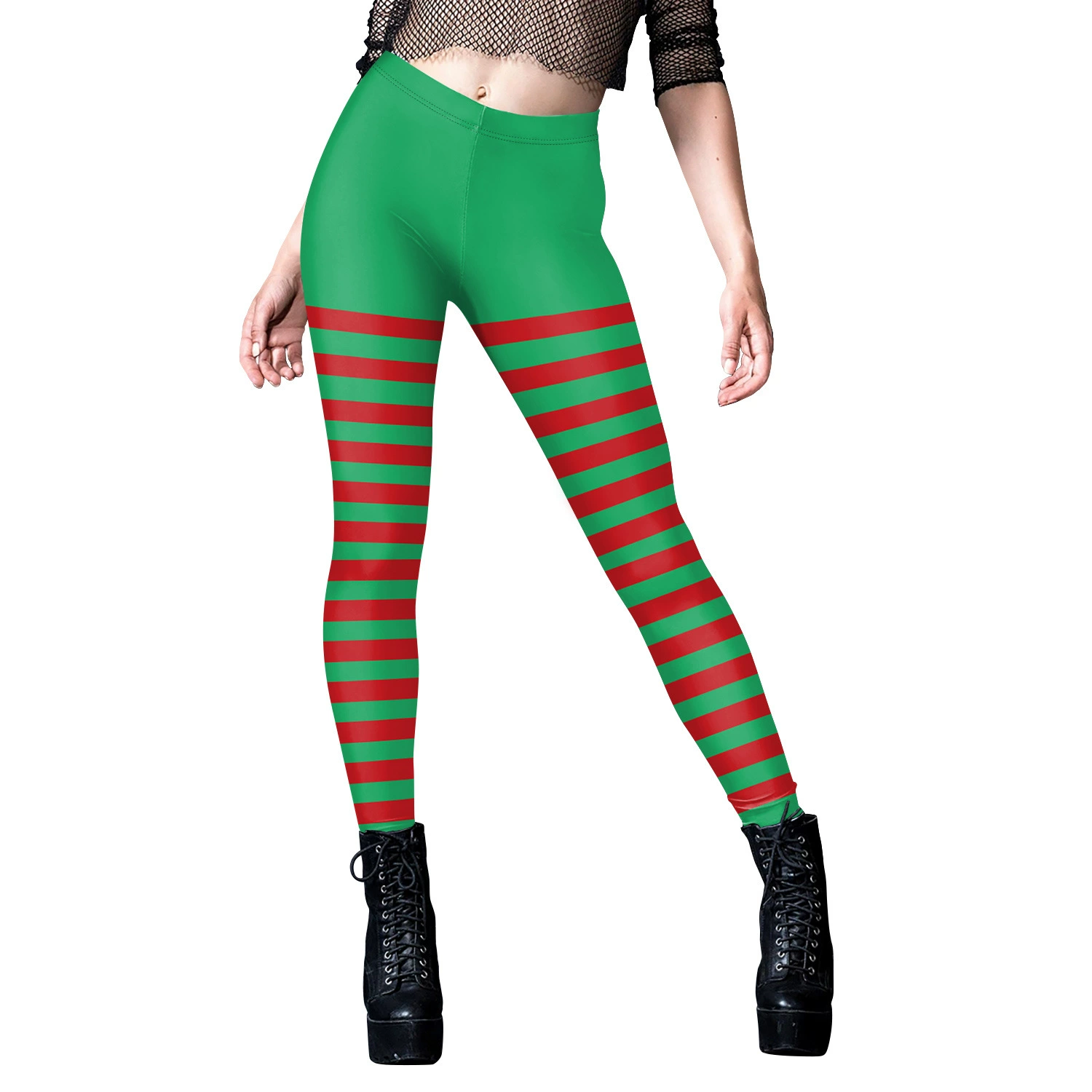 Christmas trousers, yoga clothing, leggings, European style, tight