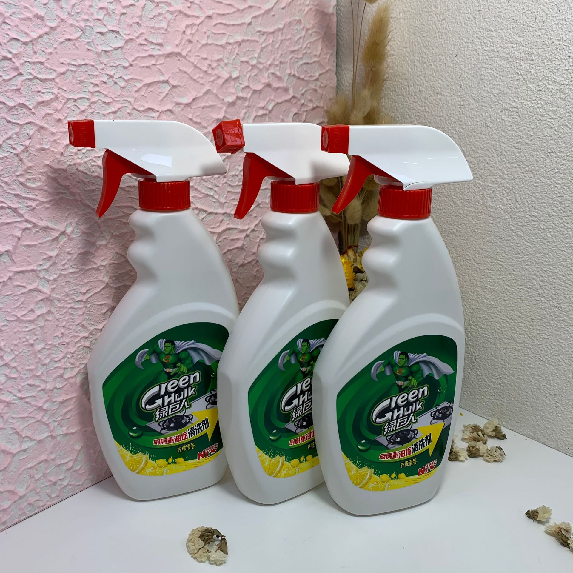 Green Giant Kitchen Range Hood Cleaning Agent Rapid Penetration Non dismantling Cleaning Lemon Fragrance Heavy Oil Stain Cleaning Agent