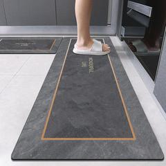 軽くて豪華な風の台所のマットの家庭用の汚れに強い吸水の吸油の滑り止めのマットの簡単な珪藻泥のマットの1件の代行
