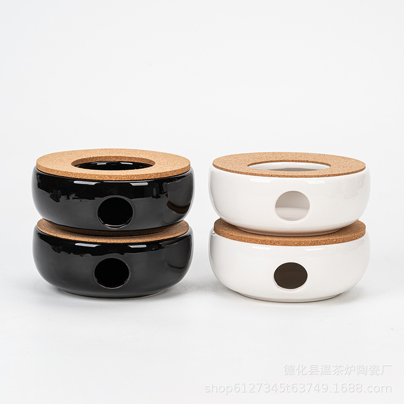 Four-hole Three-hole Warm Tea Oven Ceramic Base Restaurant Hotel Household Chinese Candle Heating Insulation Glass Tea Oven Four-hole Three-hole Warm Tea Oven Ceramic Base Restaurant Hotel Household Chinese Candle Heating Insulation Glass Tea Oven