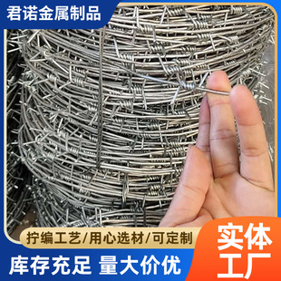 Anti-Climbing Iron and Quinoa Steel Wire Mesh Galvanized Steel Wire Thorn Rope with Thorn Outdoor Wire Mesh Wall Anti-Climbing Thorn Rope