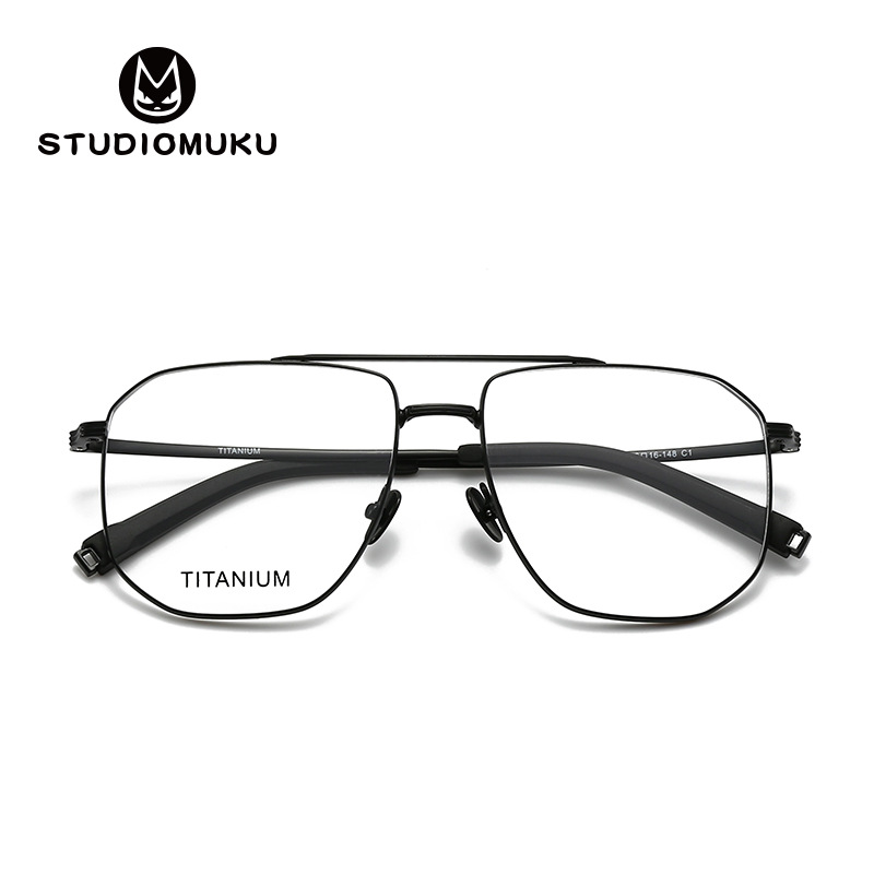 STUDIOMUKU GAS COOLES FLYING DOUBLE BEAMS DESIGN, el marco de gafas ideal para hombres con cara grande y hardcore.