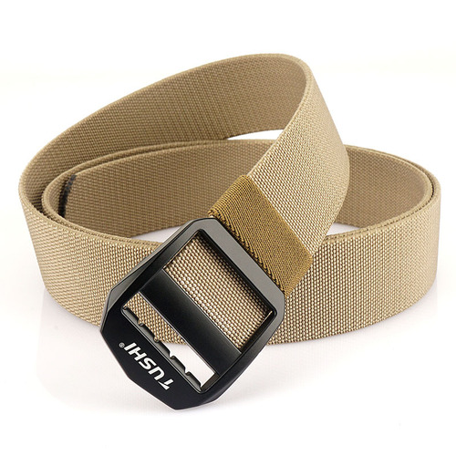 Japanese button bead pattern elastic nylon belt men's outdoor tactical woven belt manufacturer wholesale can be shipped on behalf of