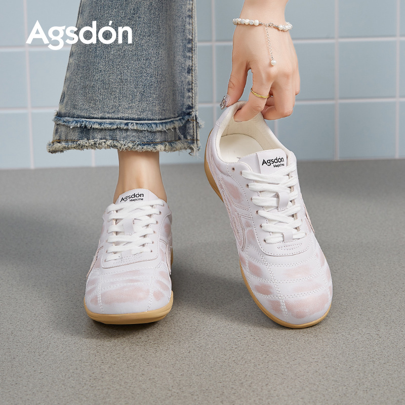 Augustion Ballet alemán zapatos de entrenamiento femenino 2025 nuevos zapatos Forrest Gump deportivos de verano zapatos blancos casuales planos ligeros