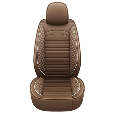 Breathable Leather Seat Cover All-Season Seat cushion, seat cover - brown-standard-version-single-seat-universal