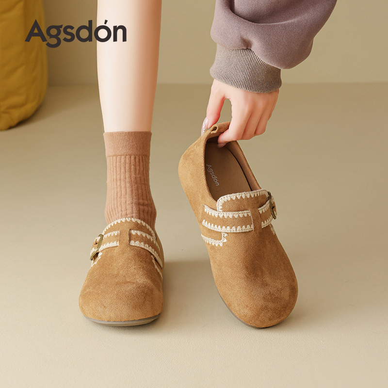 Zapatos Birken de suela gruesa para mujeres 2025 nuevos zapatos de invierno con suela suave retro para mujeres embarazadas.