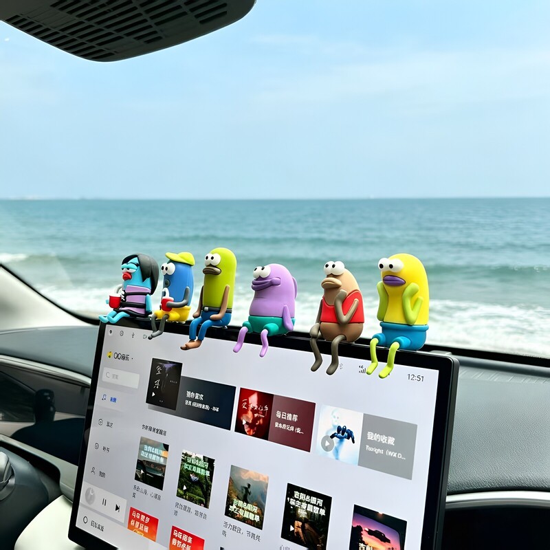 Interesting car accessories, cute Bikini Bottom fishman car decorations, high-end car dashboard ornaments for women Interesting car accessories, cute Bikini Bottom fishman car decorations, high-end car dashboard ornaments for women