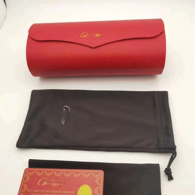 Card home glasses box suit high-grade sunglasses box fashion red and black brand glasses box glasses case