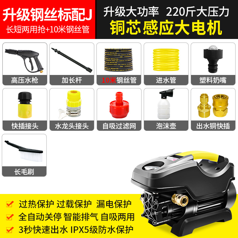 Car washing machine – Shuǐbèng Water Pump - heilong-2200w-steel-wire-standard-brush-j-copper-core-induction-motor