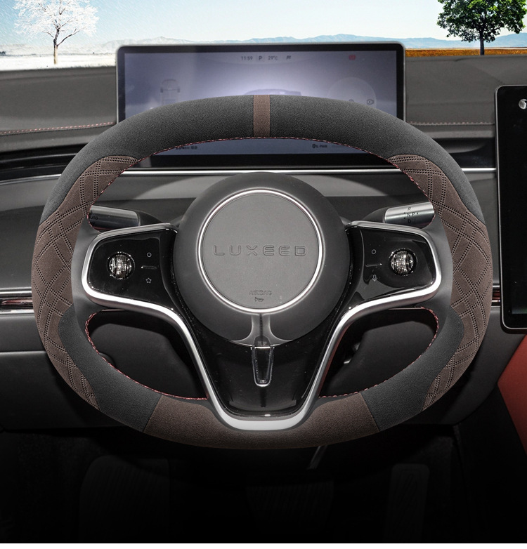 24 Huawei Smart World S7 Enjoy World S9 Smart World R7 Steering Wheel Covers Winter Plush Car Interior Supplies Handle Covers