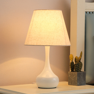 Nordic Desk Lamp Bedroom Bedside Lamp American Style Retro Modern Simple Dimmable Touch Sensor Lamp Warm Waves