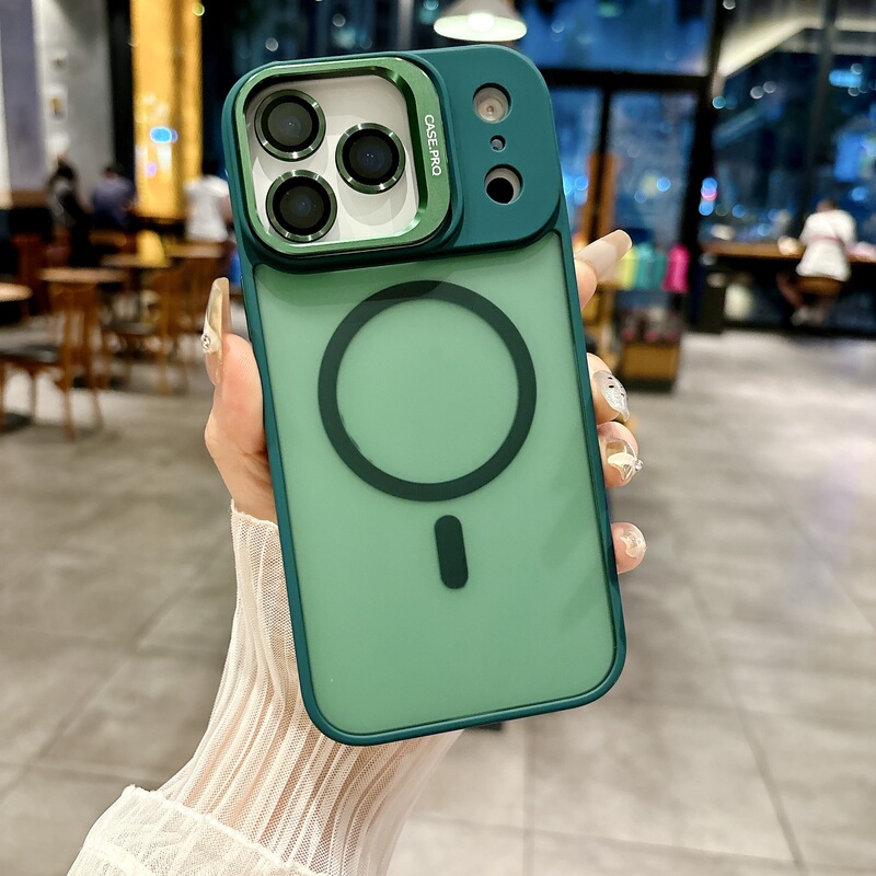 适用iPhone17promax磁吸镜头支架手机壳苹果16散热镜头膜PC保护套|undefined