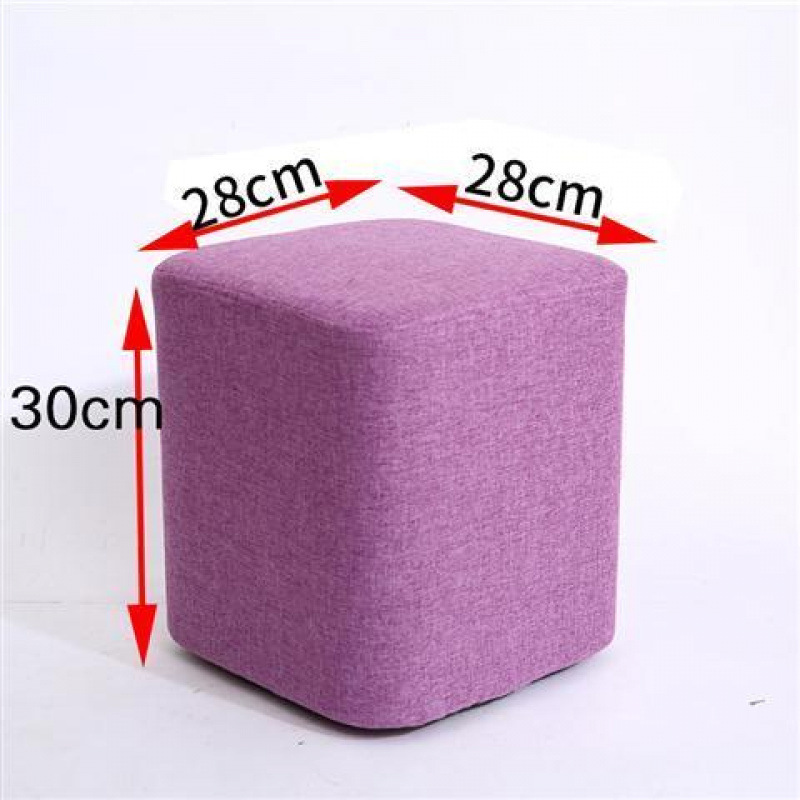 연보라색 높이 30cm 사각 스툴 - 장인 정신으로 엄선