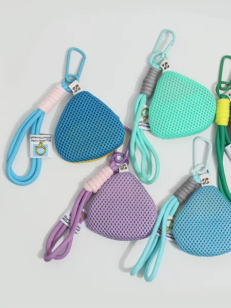 Summer Mesh Mosquito Repellent Bag Baby Mosquito Repellent Pouch Storage Small Bag Hanging Decoration Coin Purse Cute Portable Pendant Keychain