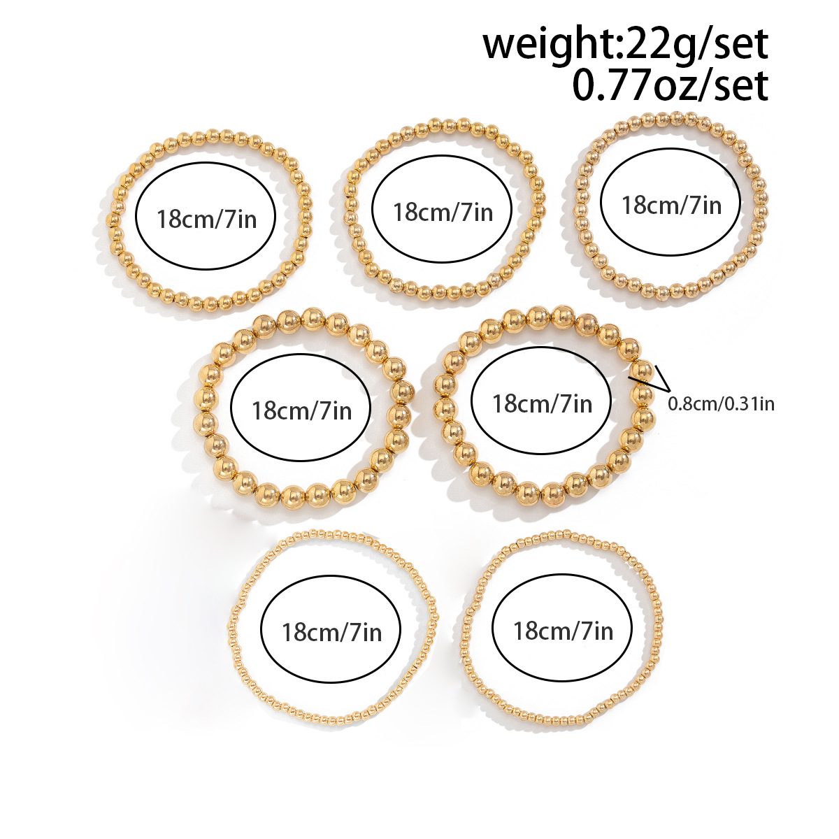 25g Weight Alloy, Copper Pendant Material Bracelets Classification CCB Chain Material Beaded Chain Chain Type 1 Set Quantity Street Occasion CCB, Alloy, Copper Material Heart Shape Pattern Women's Gender Exaggerated, Streetwear Style Exaggerated Streetwear Heart Shape CCB Alloy Copper Beaded Chain Beaded Bracelets Wholesale 20