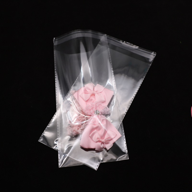 Factory Wholesale Self-Adhesive Bag Simulated Flower Dust-Proof Plastic Bag Explosion-Proof Edge Opp Self-Adhesive Sealing Fake Flower Film Bag