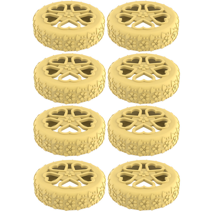 Caster shoesスーツケースホイールシリコン保護カバー耐摩耗性全包スーツケースホイールシリコン保護カバー