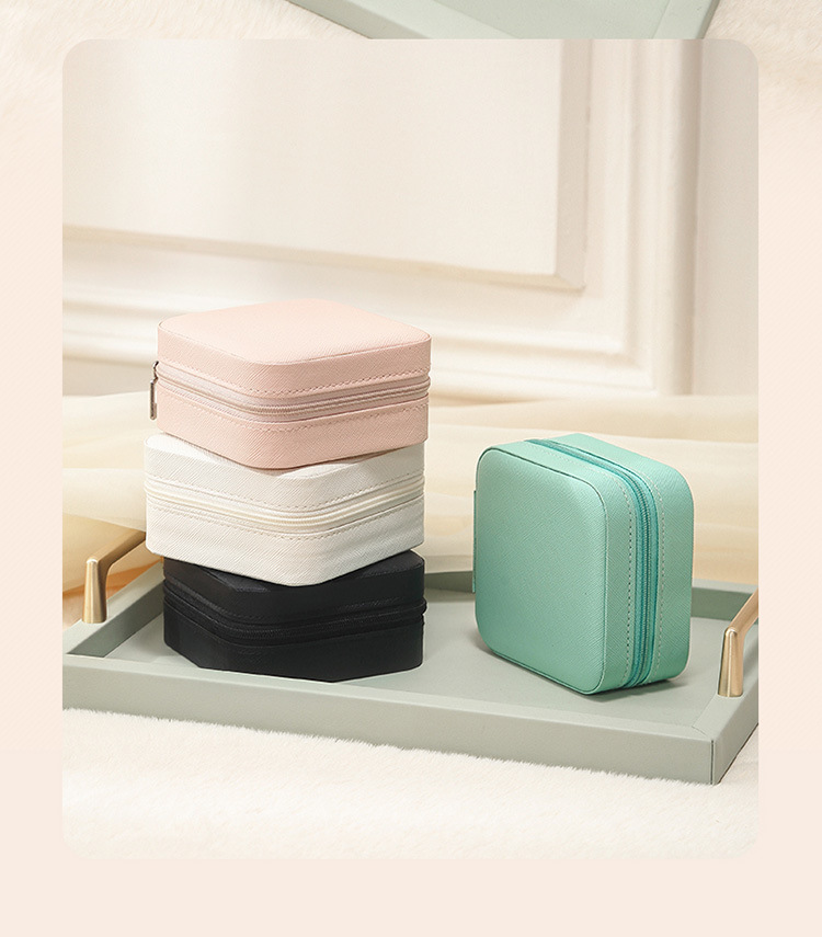 Portable Travel Jewelry Storage Gift Box Earring Stud Necklace Ring Jewelry Box Jewelry Storage Jewelry Box