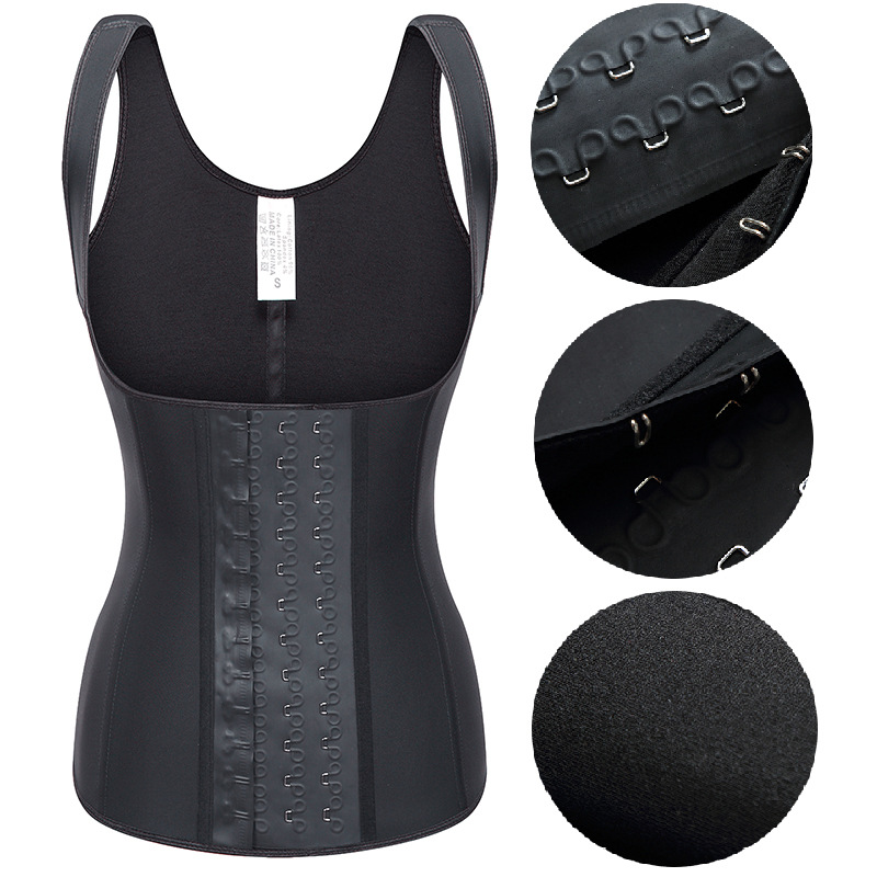 Foreign trade Source of goods Shoulder belt Plastic buckle Waist Corsets rubber Corset latex Girdle shape vest lady