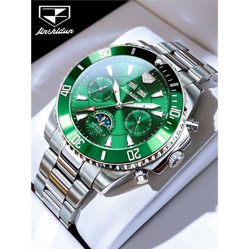 Swiss Brand Green Water Ghost Watch Men's Mechanical Watch Fully Automatic Genuine Luminous Business Waterproof Men's Model Swiss Brand Green Water Ghost Watch Men's Mechanical Watch Fully Automatic Genuine Luminous Business Waterproof Men's Model