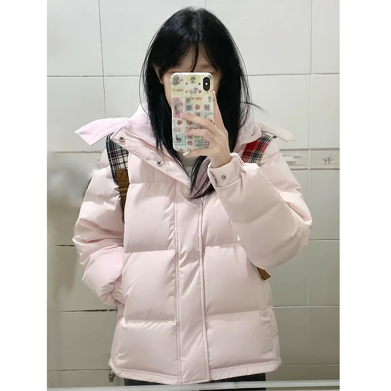 Zhongxi short cotton coat for women, 2026 winter new style, thickened hooded jacket for petite women, cotton-padded puffer coat Zhongxi short cotton coat for women, 2026 winter new style, thickened hooded jacket for petite women, cotton-padded puffer coat
