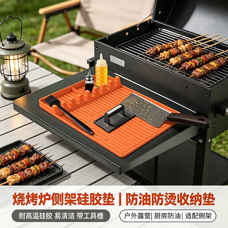 New and improved Blackstone grill mat, silicone grill pad, and grill pan protector