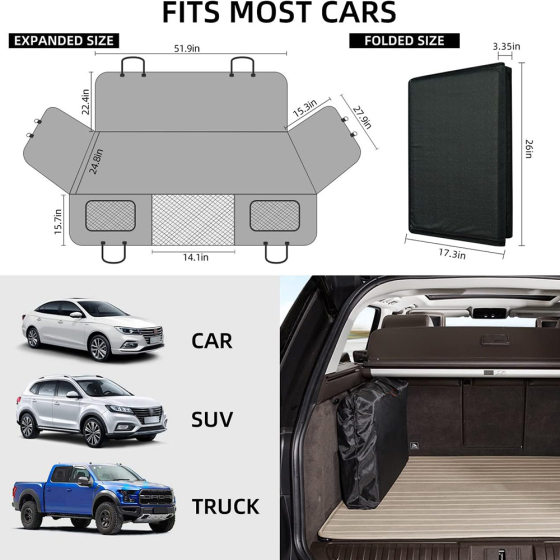 Amazon Explosions Car Pet Pad Rear Seat Extension Hinboard Waterproof Dirty Resistant Car Dog Pad Factory Outlet