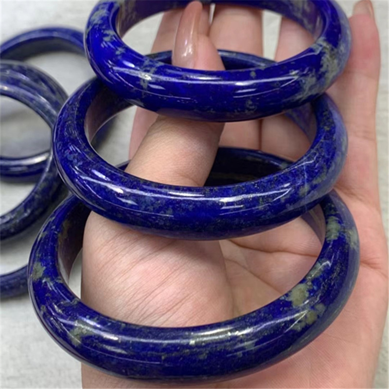 Natural Raw Ore Blue Gold Bracelet