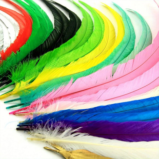 ��ëÓɫ��ɫ���uβë25-30cm�b�diy�ֹ����l����ë�����A���
