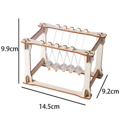 Children's wooden physics experiment gizmo, science and technology hand-made DIY Newton's pendulum, science and education educational toys