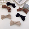 Japanese hairgrip with bow, bangs, simple and elegant design, Korean style