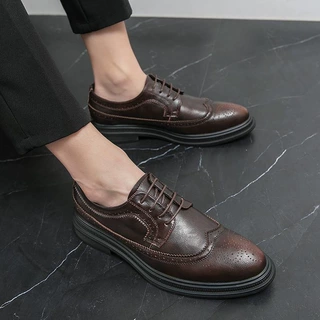 V 97247 Men's Black Business Dress Shoes 商务正装皮鞋