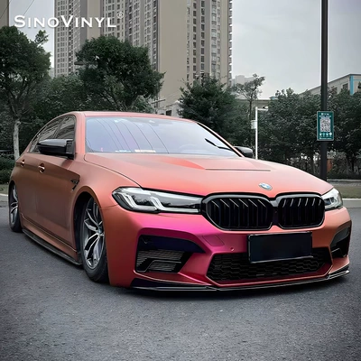 Automotive Film: Pink and Purple Car Wrap