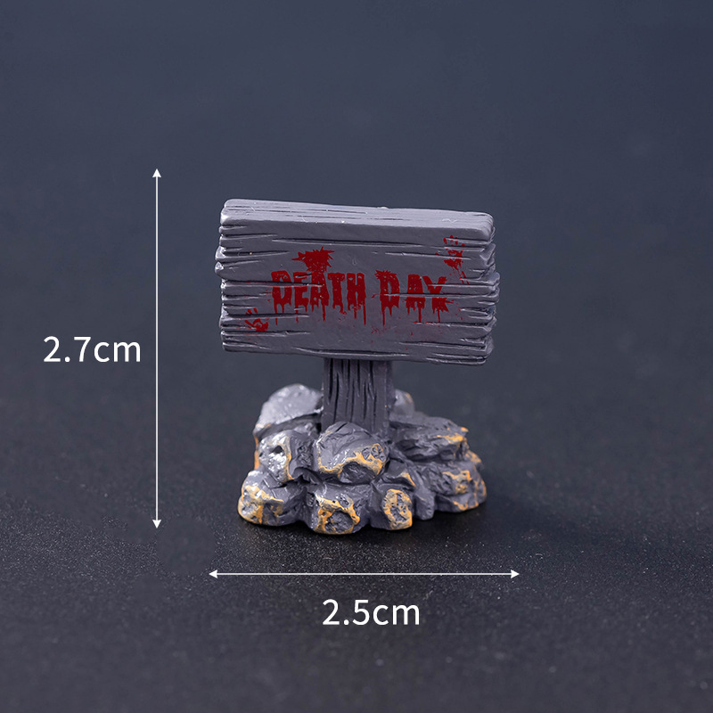 Decoraciones de Halloween cráneo Momias de Pascua Fantasmas Decoraciones de Resina Horror Decoración de Escritorio Creativa