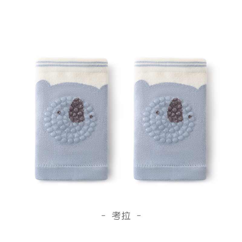 2024 verano nuevo producto rodilleras para bebés malla de dibujos animados transpirable para niños pequeños calcetines anti-caída para bebés gatear rodilleras antideslizantes